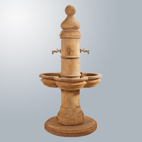 Beaumont Fountain designed for bronze spouts