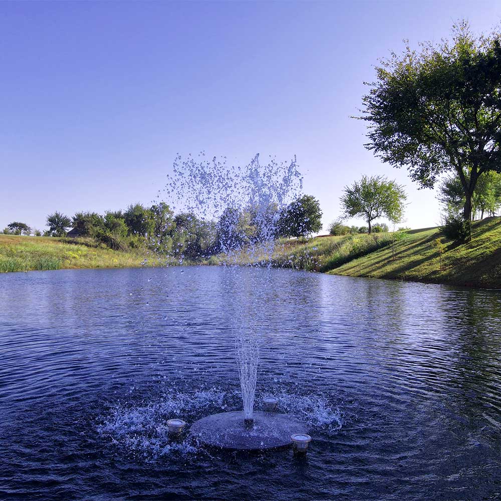 Pond Select Classic Mini Series Small 1/3 HP Pond Fountain, 5 Spray Patterns