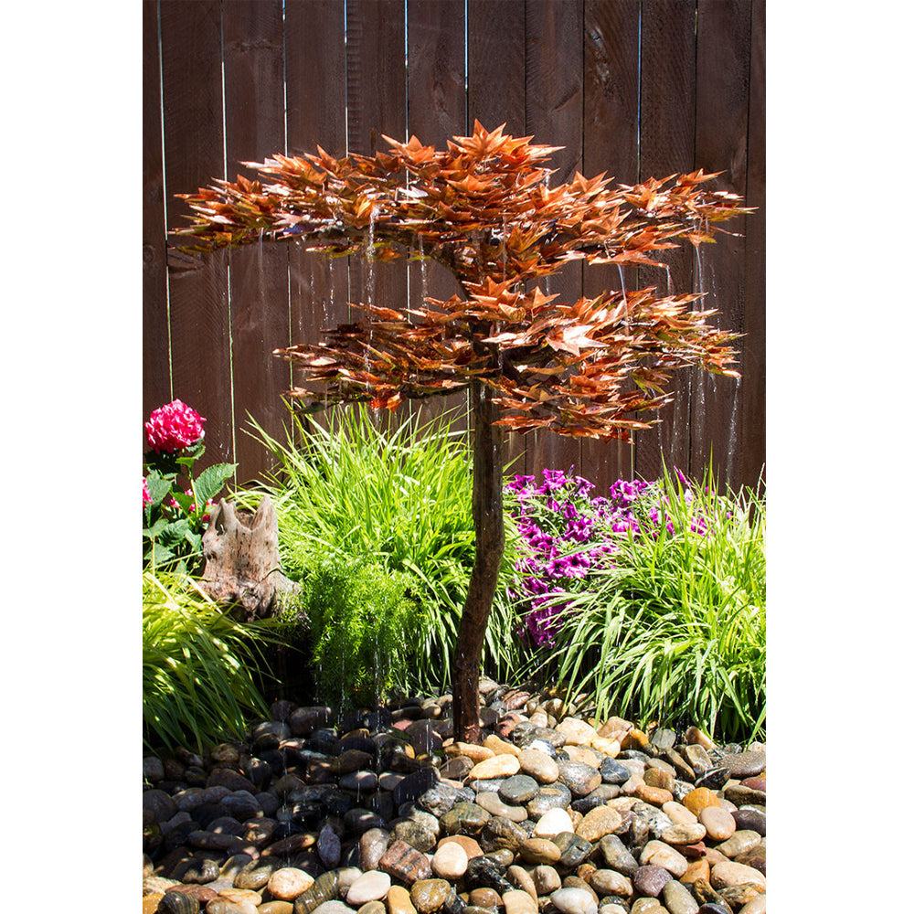38 inch Copper Japanese Maple Tree Garden Fountain product image