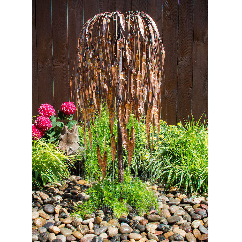 45 inch Copper Weeping Willow Garden Fountain product image