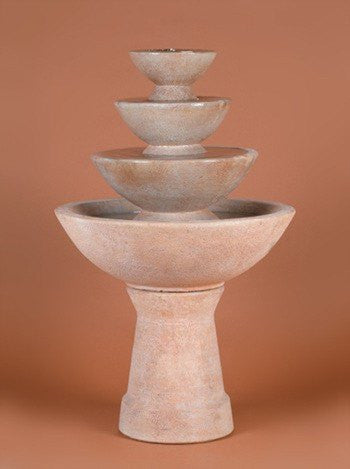 4-Tier Color Bowl Garden Water Fountain Tall product image