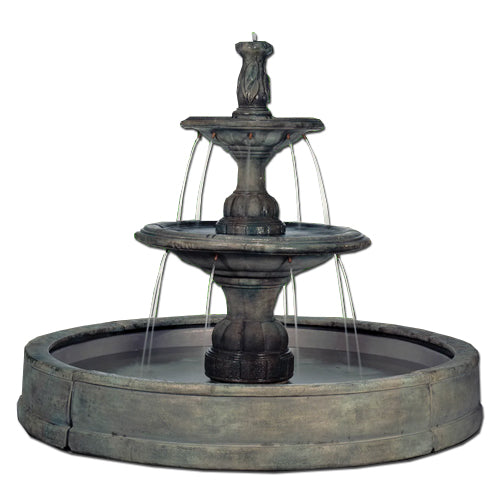 Small Contemporary Tier Fountain in Valencia Pool product image