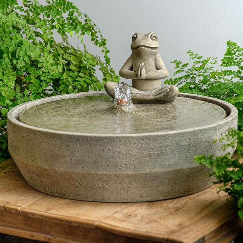 Beveled Yoga Frog Fountain product image
